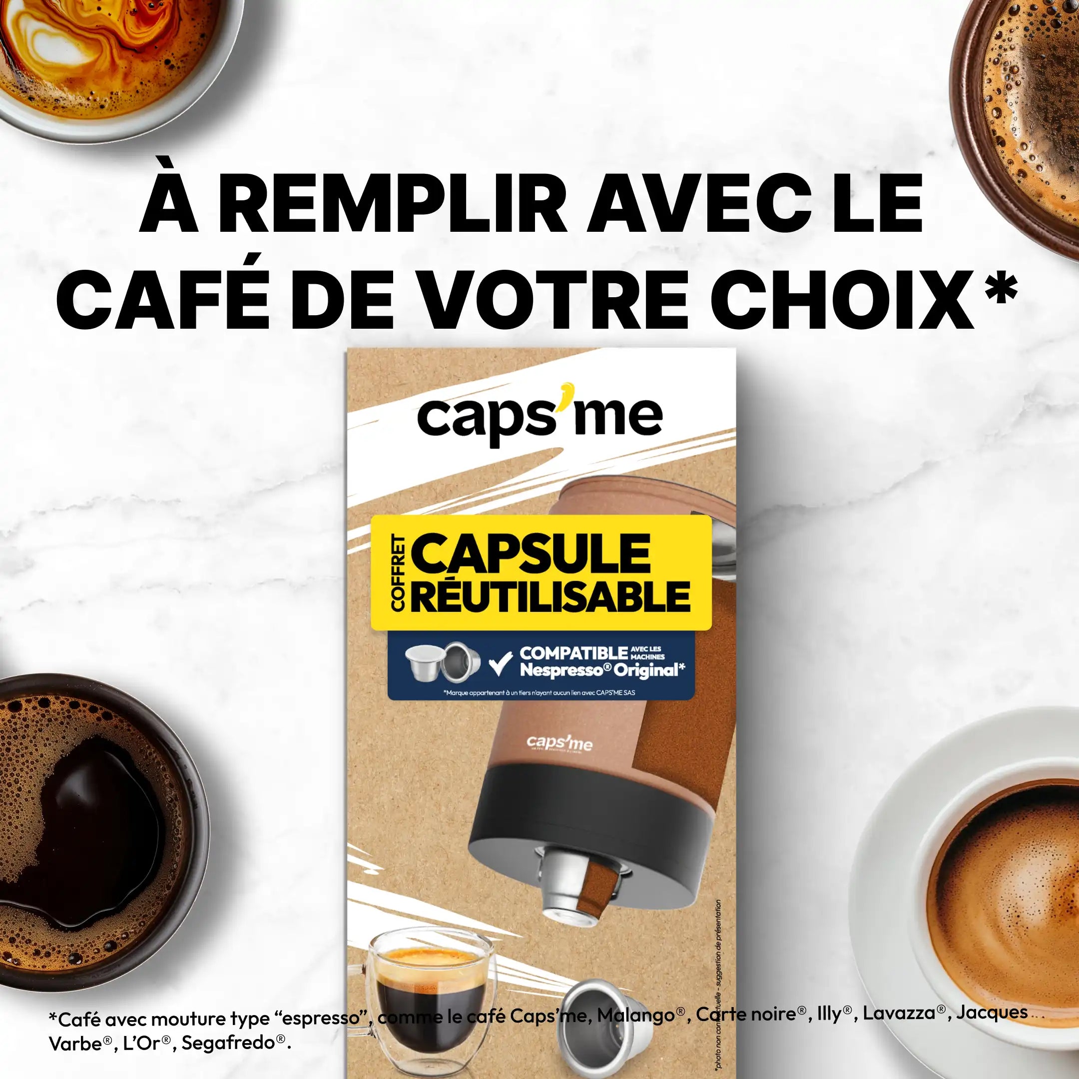 Le coffret Caps'me Slide compatible Nespresso®