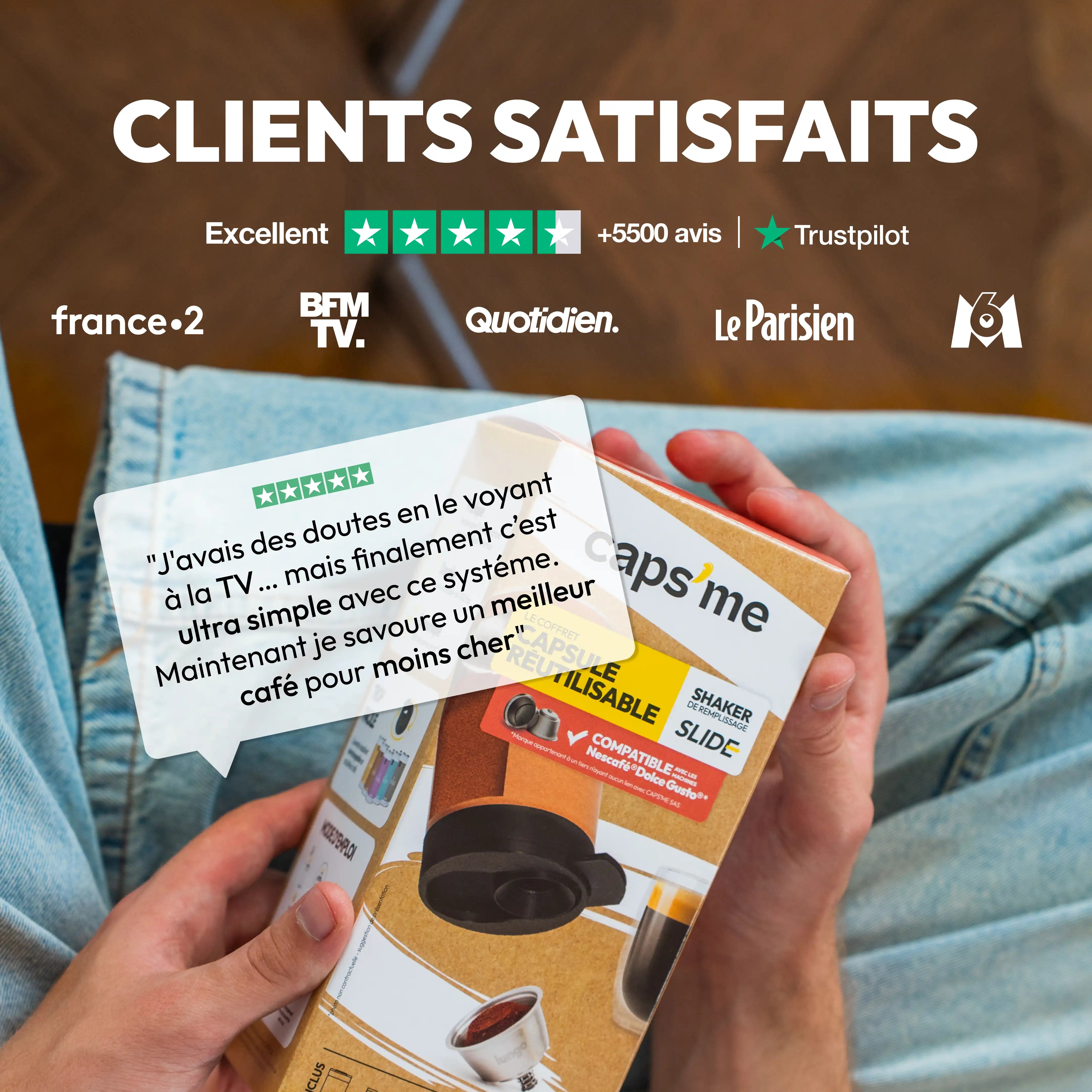 Coffret Caps'me Slide compatible Nescafé® Dolce Gusto®