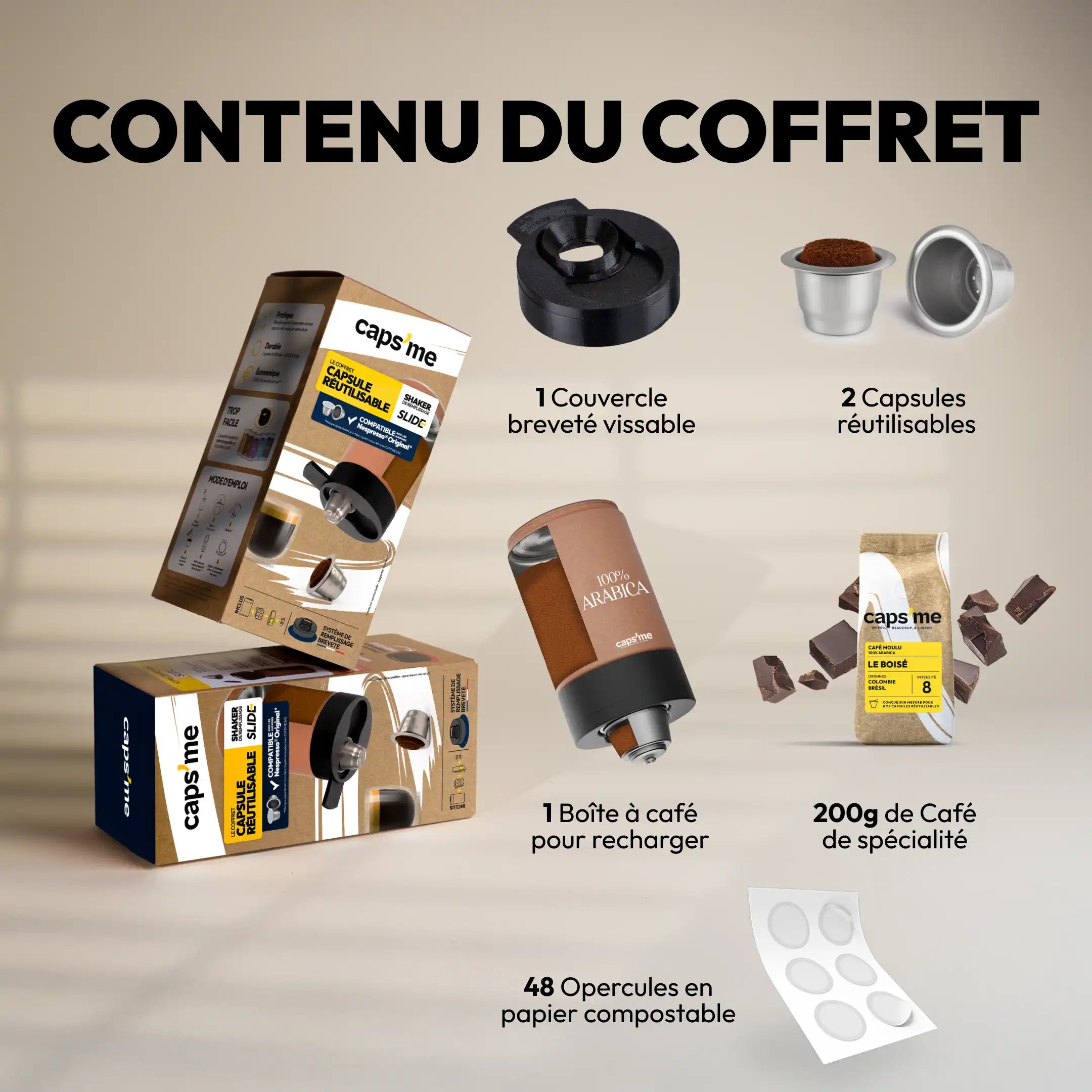 Le coffret Slide compatible Nespresso®