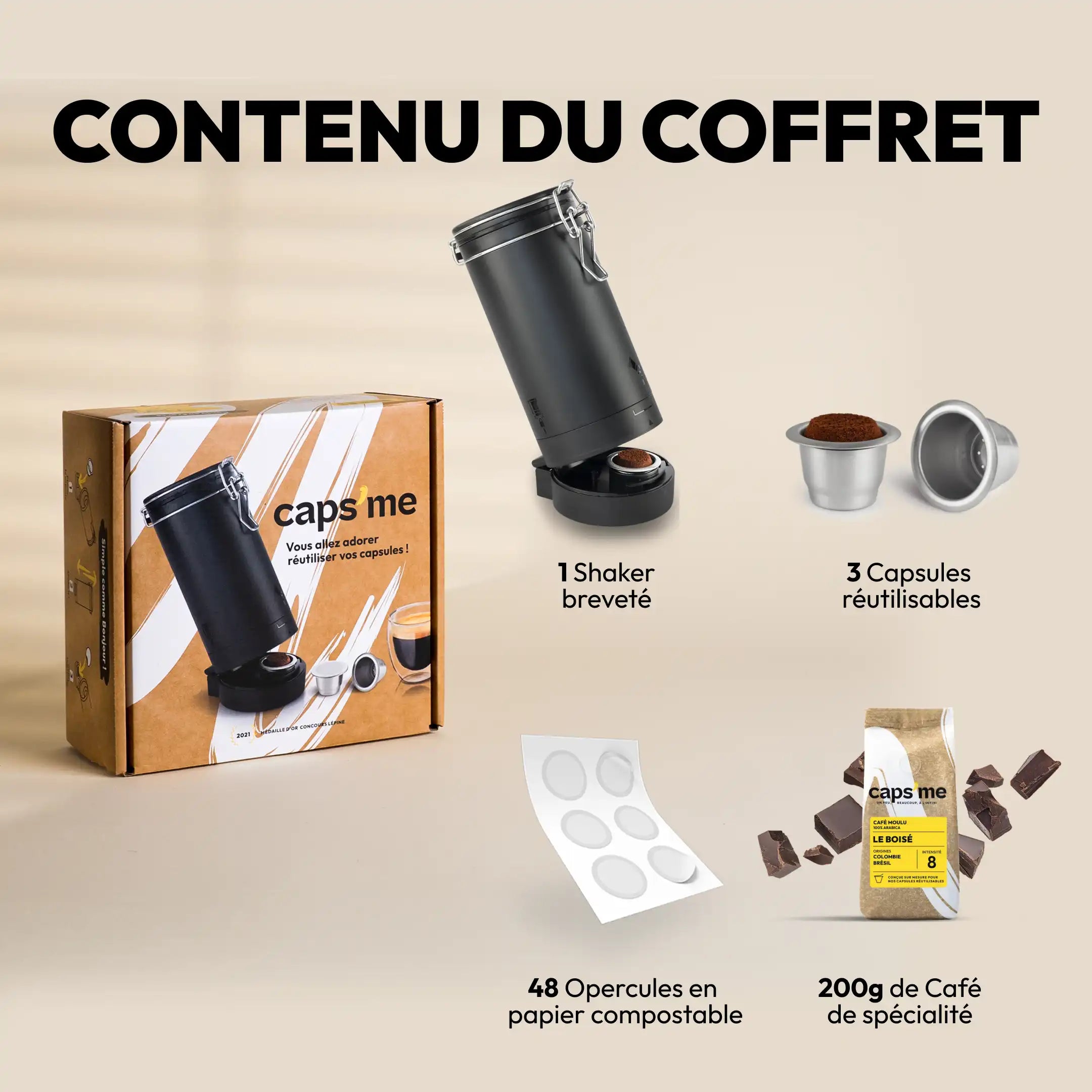 The Nespresso®-compatible Twist set