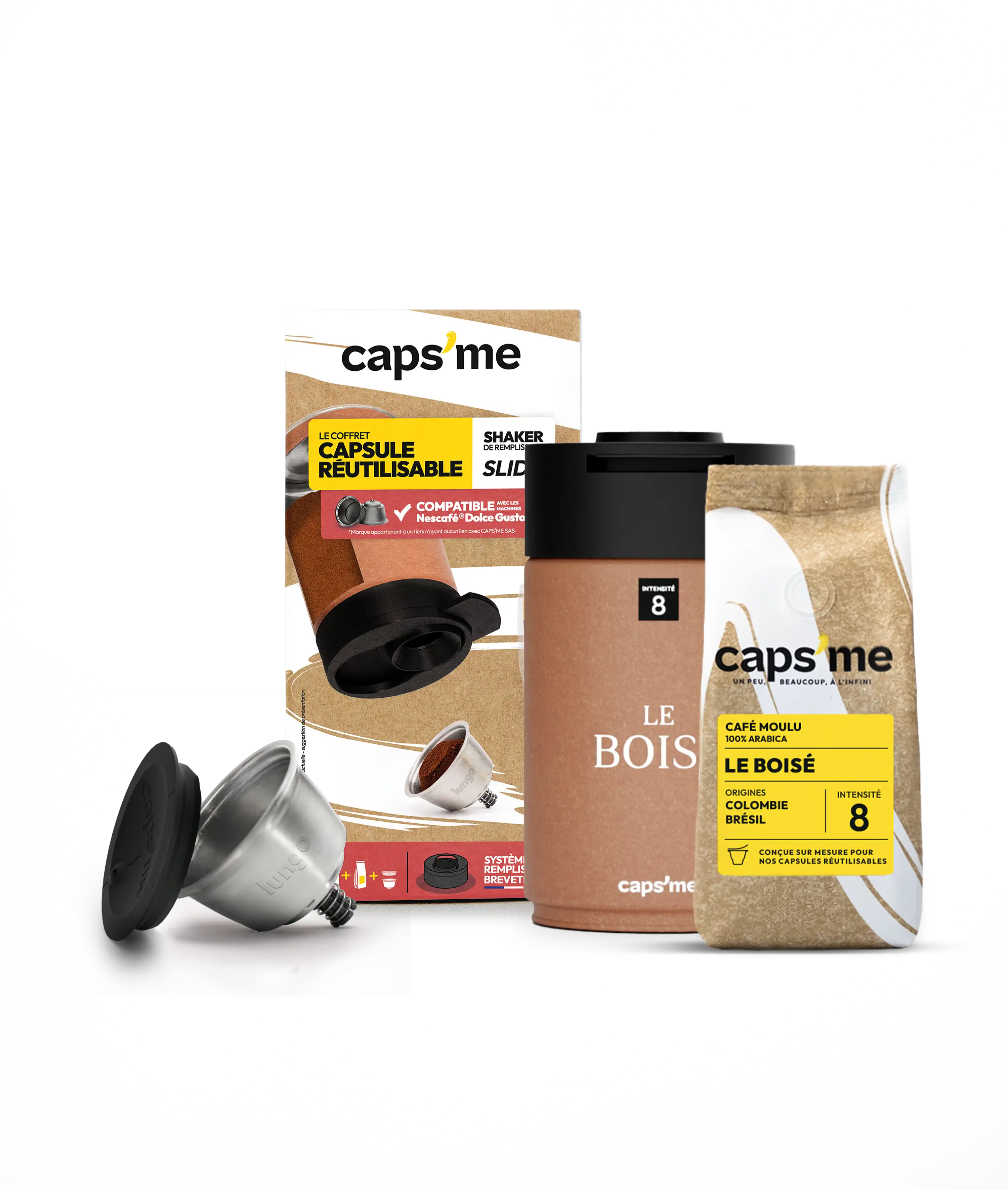 CAPSME SLIDE box compatible with Nescafé® Dolce Gusto® machines