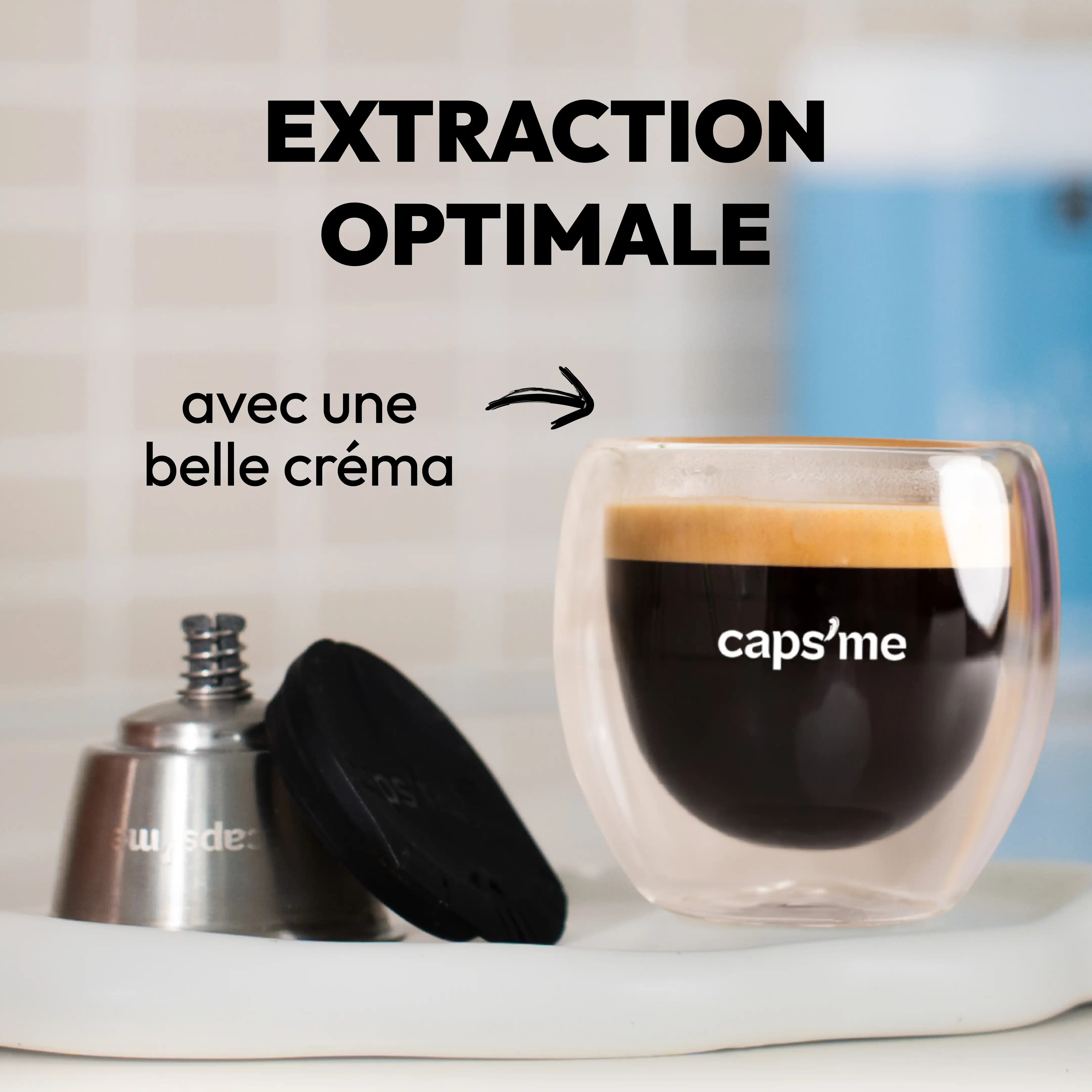 Capsule réutilisable & rechargeable Caps'me compatible Nescafé® Dolce Gusto®