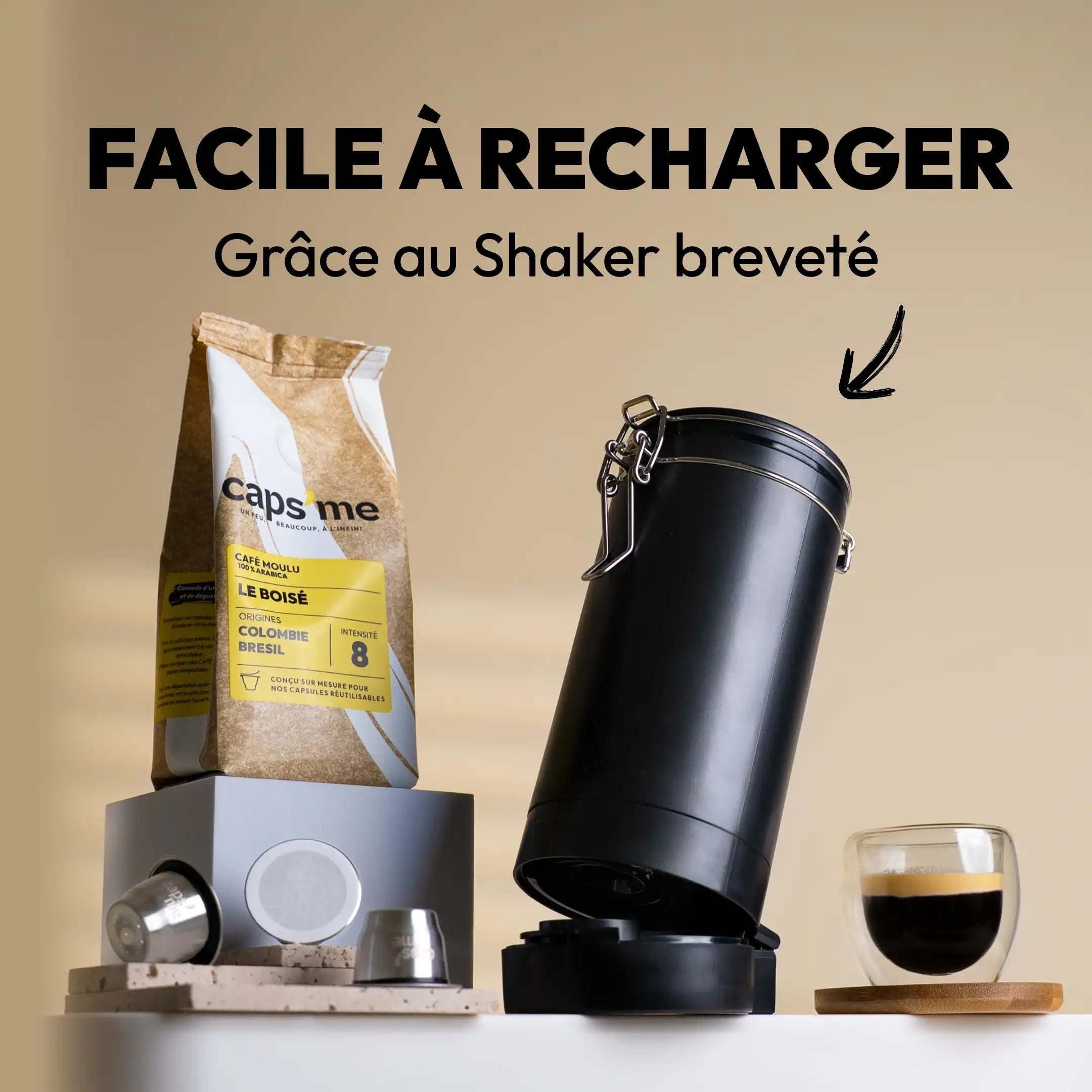 Coffret Caps'me Twist BIO (avec café Fruité)