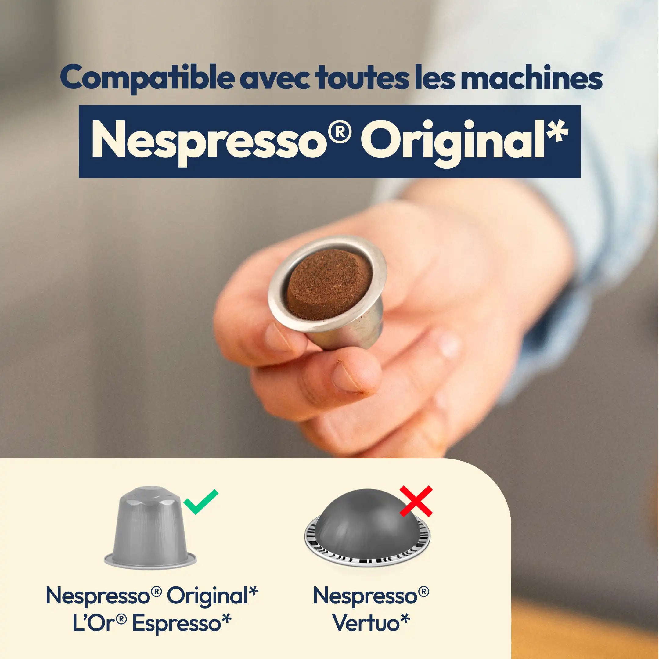 Opercules en papier pour capsules réutilisables Caps'me compatibles Nespresso®