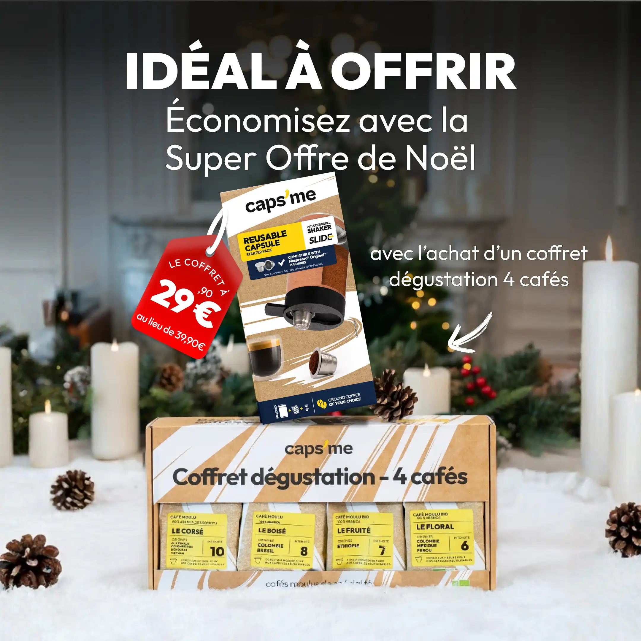 Coffret Caps'me Slide compatible Nespresso®