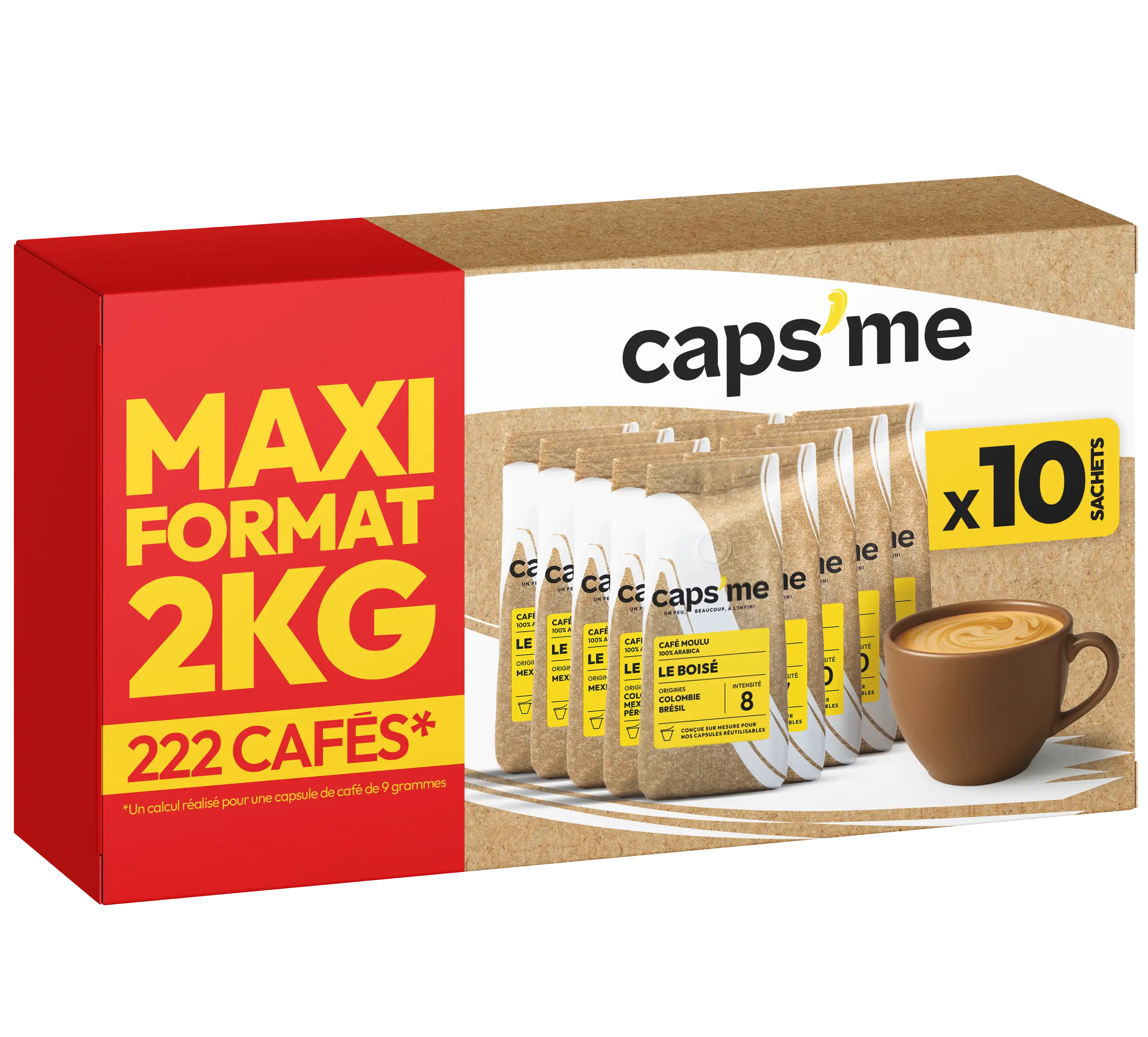 Le Boisé Maxi format - Café moulu 10x 200g