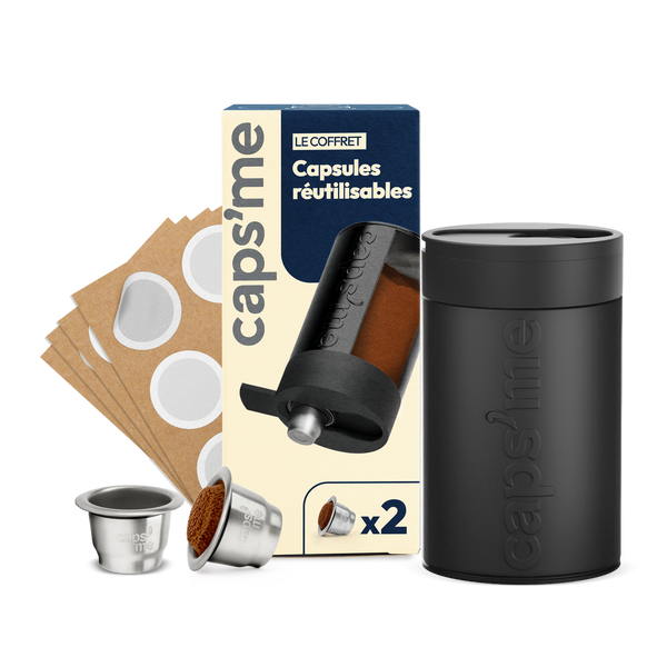 Nuevo pack de cápsulas reutilizables compatibles con máquinas Nespresso® Original y L'Or Barista®*