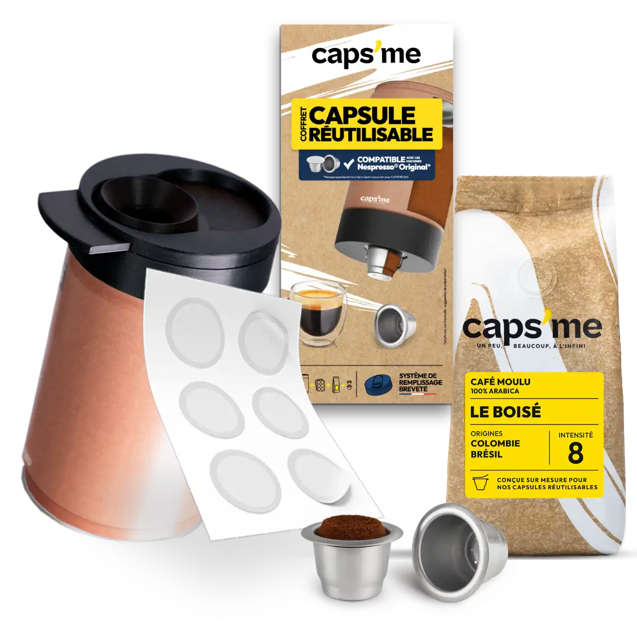 Le coffret Caps'me Slide compatible Nespresso®