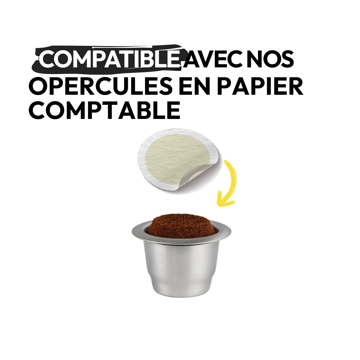 Reusable & refillable Nespresso®-compatible stainless steel capsules