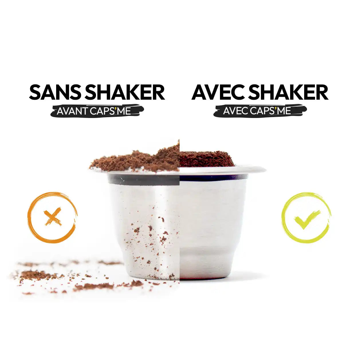 Reusable & refillable Nespresso®-compatible stainless steel capsules