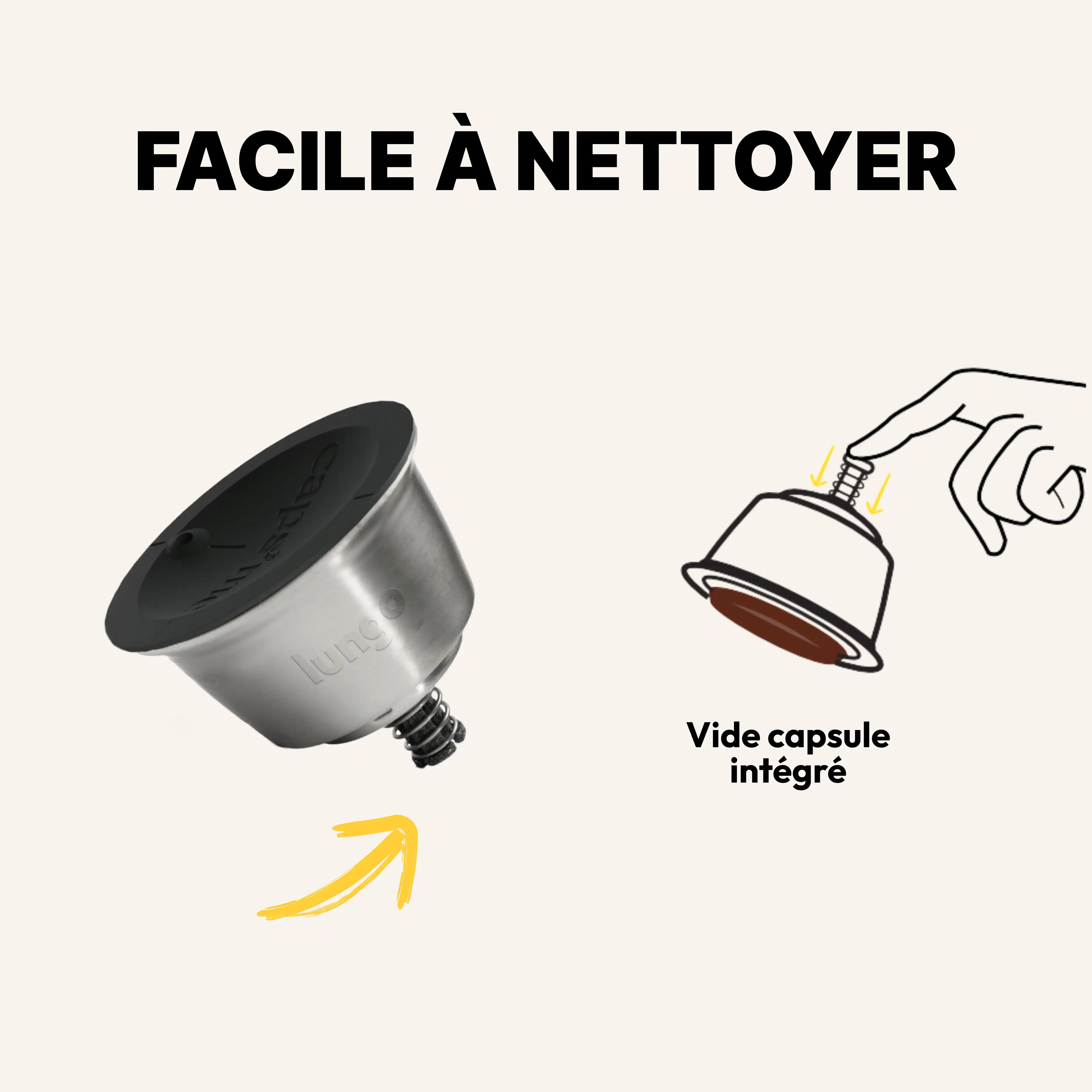 Capsule réutilisable & rechargeable Caps'me compatible Nescafé® Dolce Gusto®
