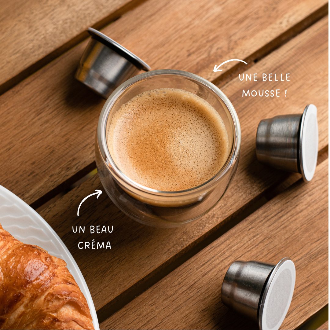 Paper lids for reusable capsules Nespresso® compatible Caps'me