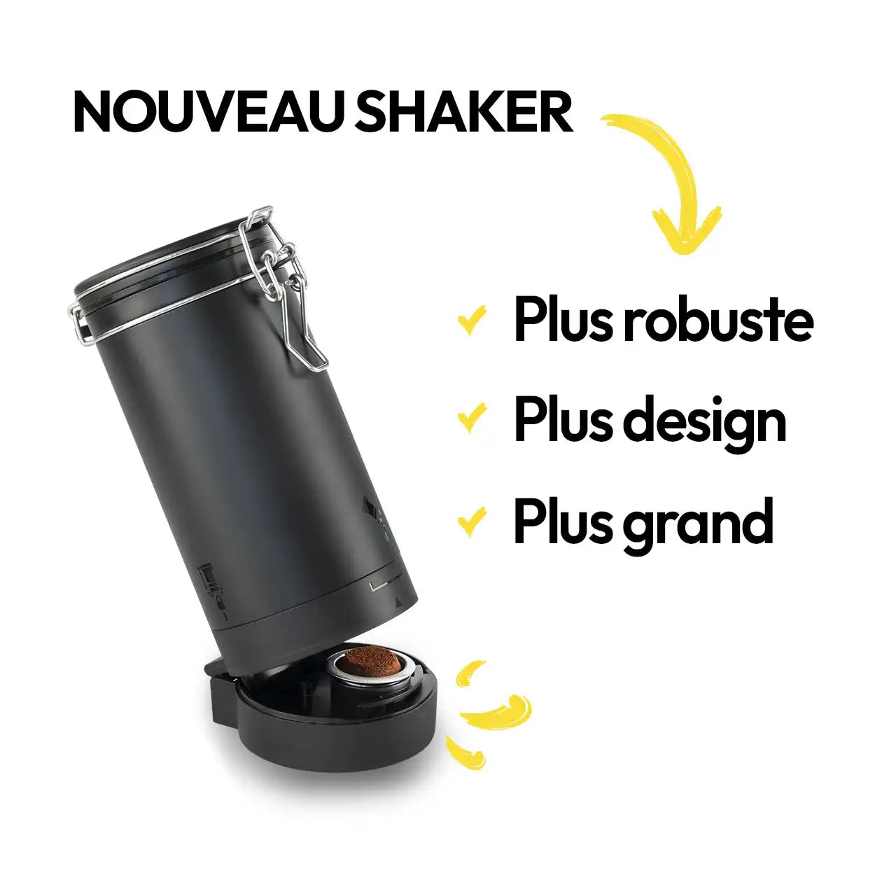shaker pour capsule reutilisable