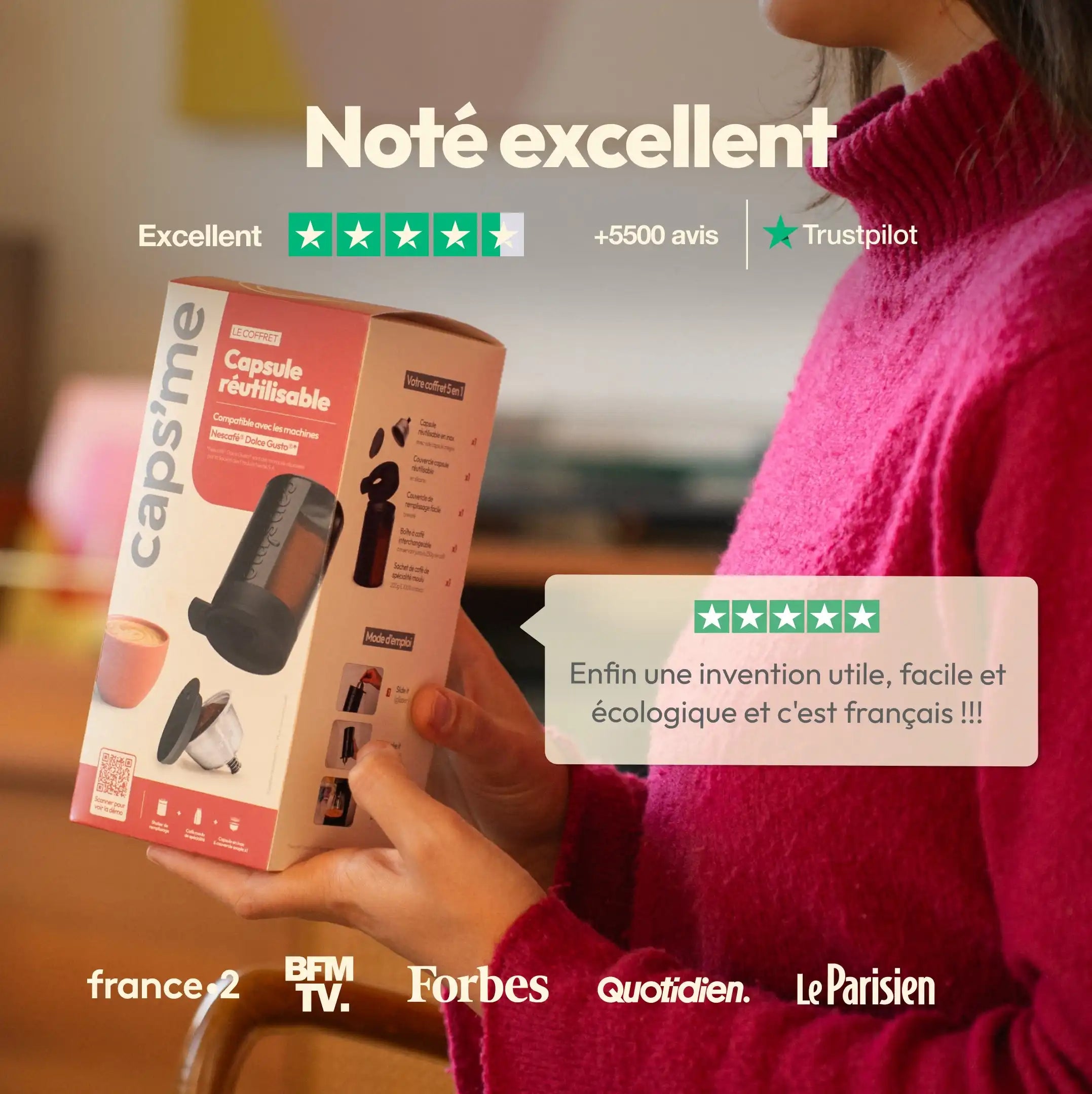 Coffret Caps'me compatible Nescafé® Dolce Gusto®