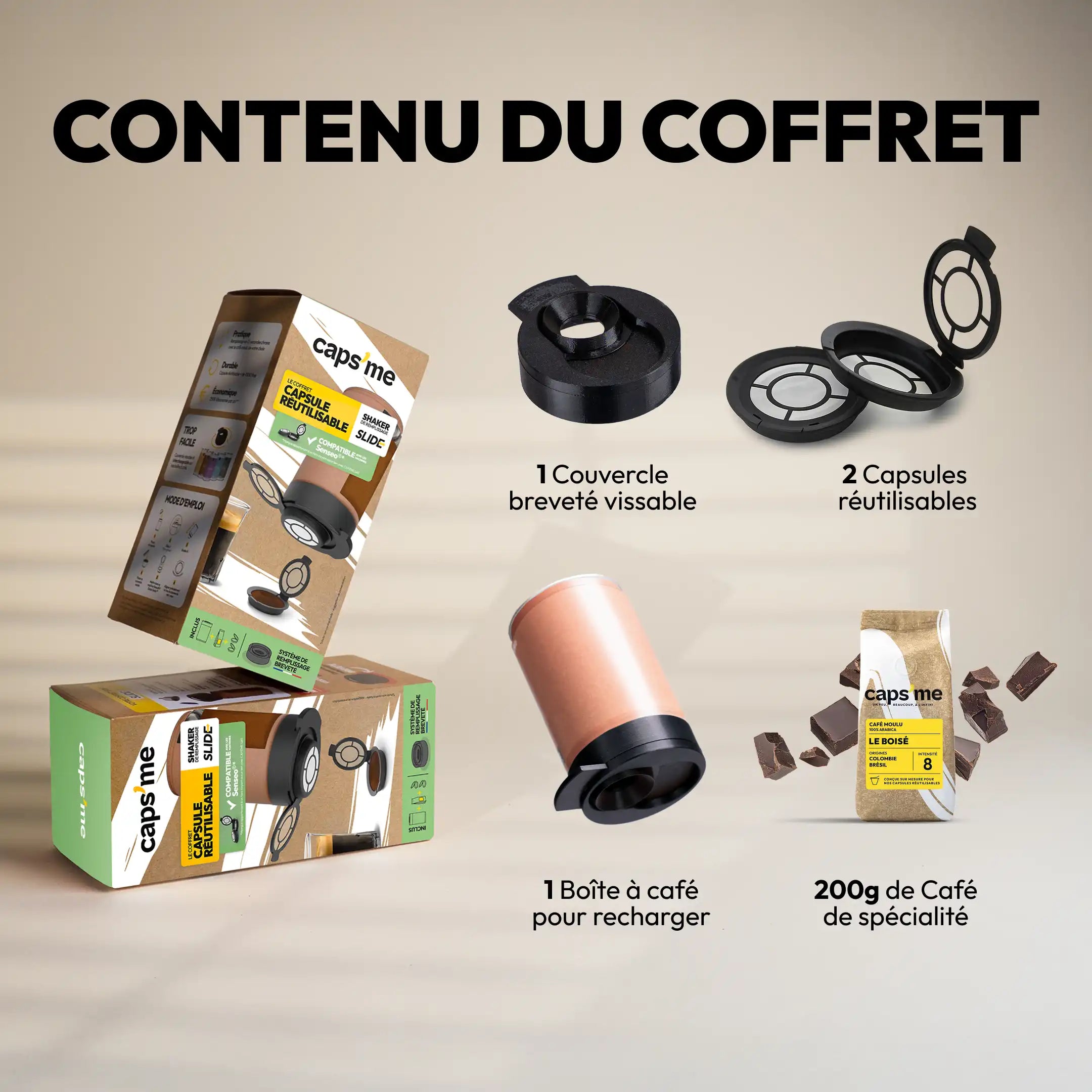 Le coffret Slide compatible Senseo®