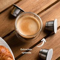 Stellen Sie Ihr Spezialitätenkaffee-Set für wiederverwendbare Kapseln zusammen