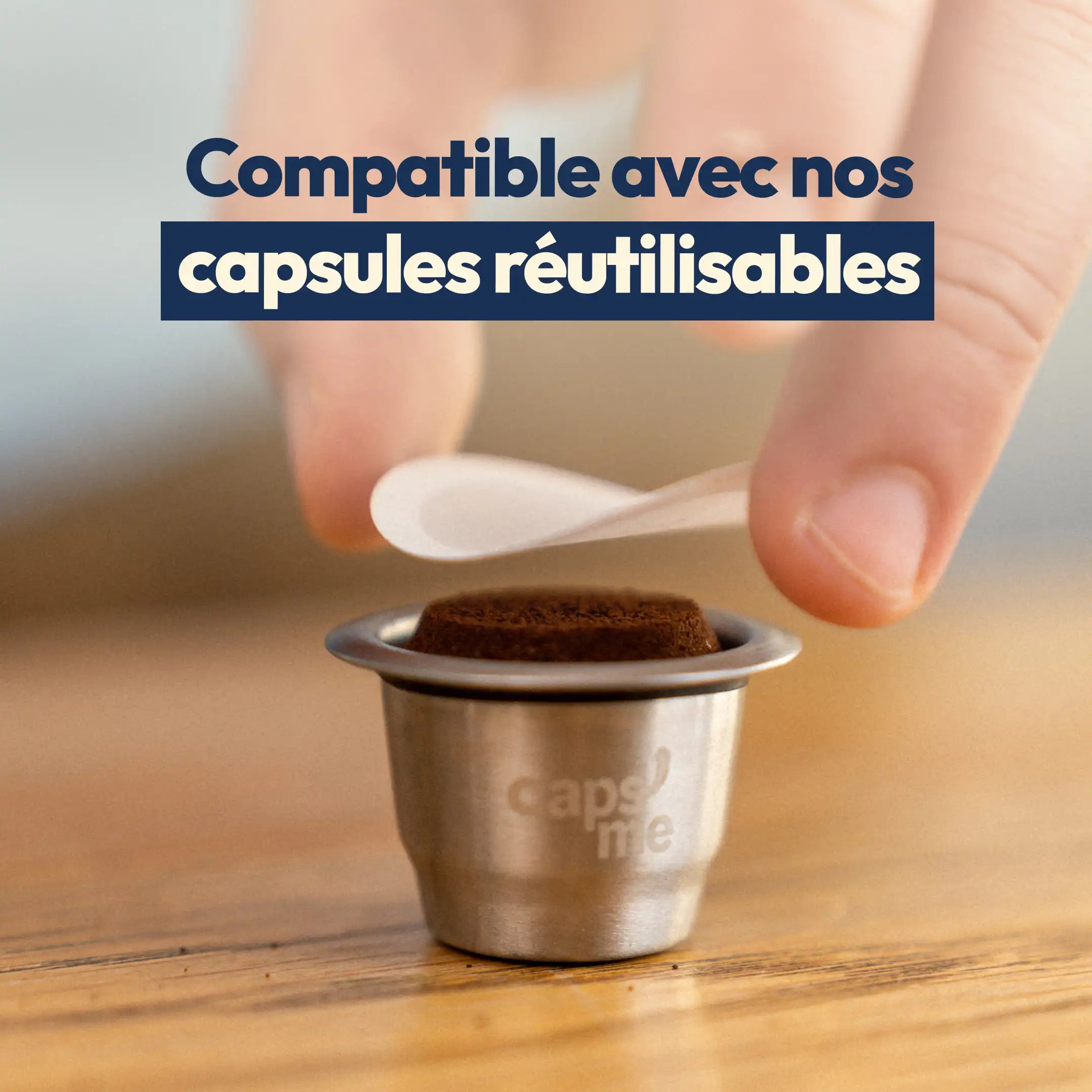 Opercules en papier pour capsules réutilisables Caps'me compatibles Nespresso®