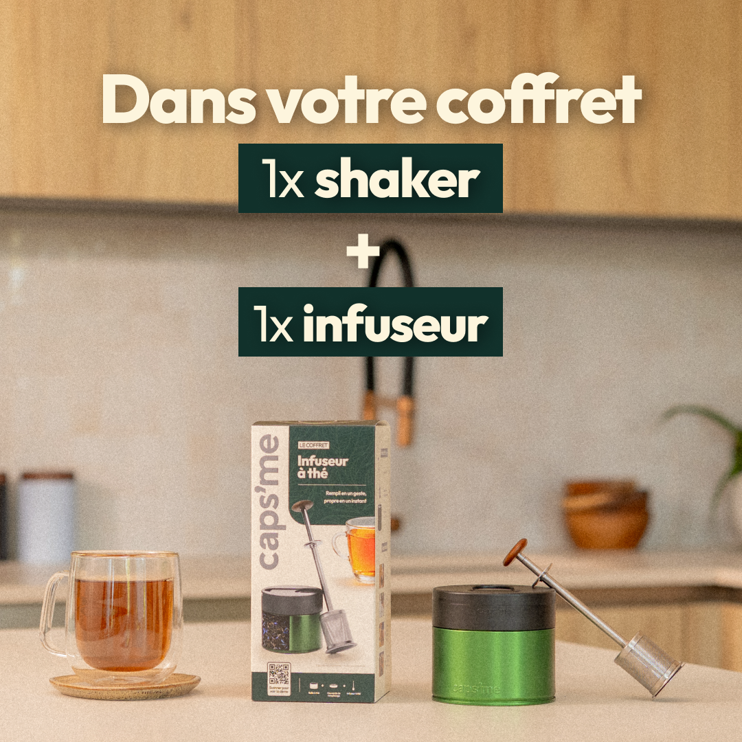 Herbruikbare theezeef cadeauset
