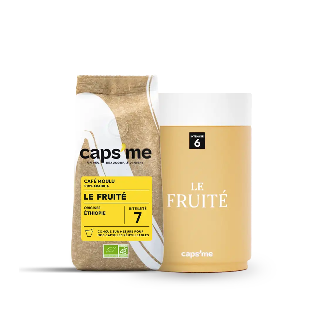 Le Fruité - Dose mit Kaffee
