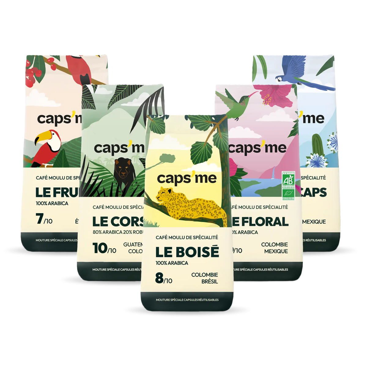 Gemalen koffie voor herbruikbare capsules: 100% Arabica, gebrand in Frankrijk