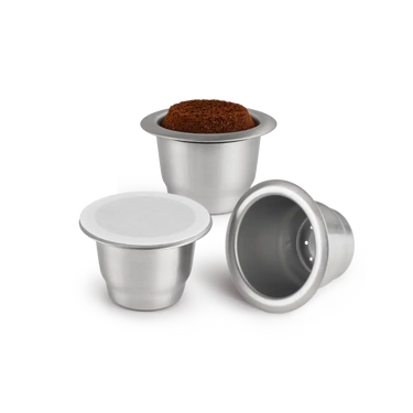 Wiederverwendbare & wiederbefüllbare Nespresso®-kompatible Edelstahlkapseln