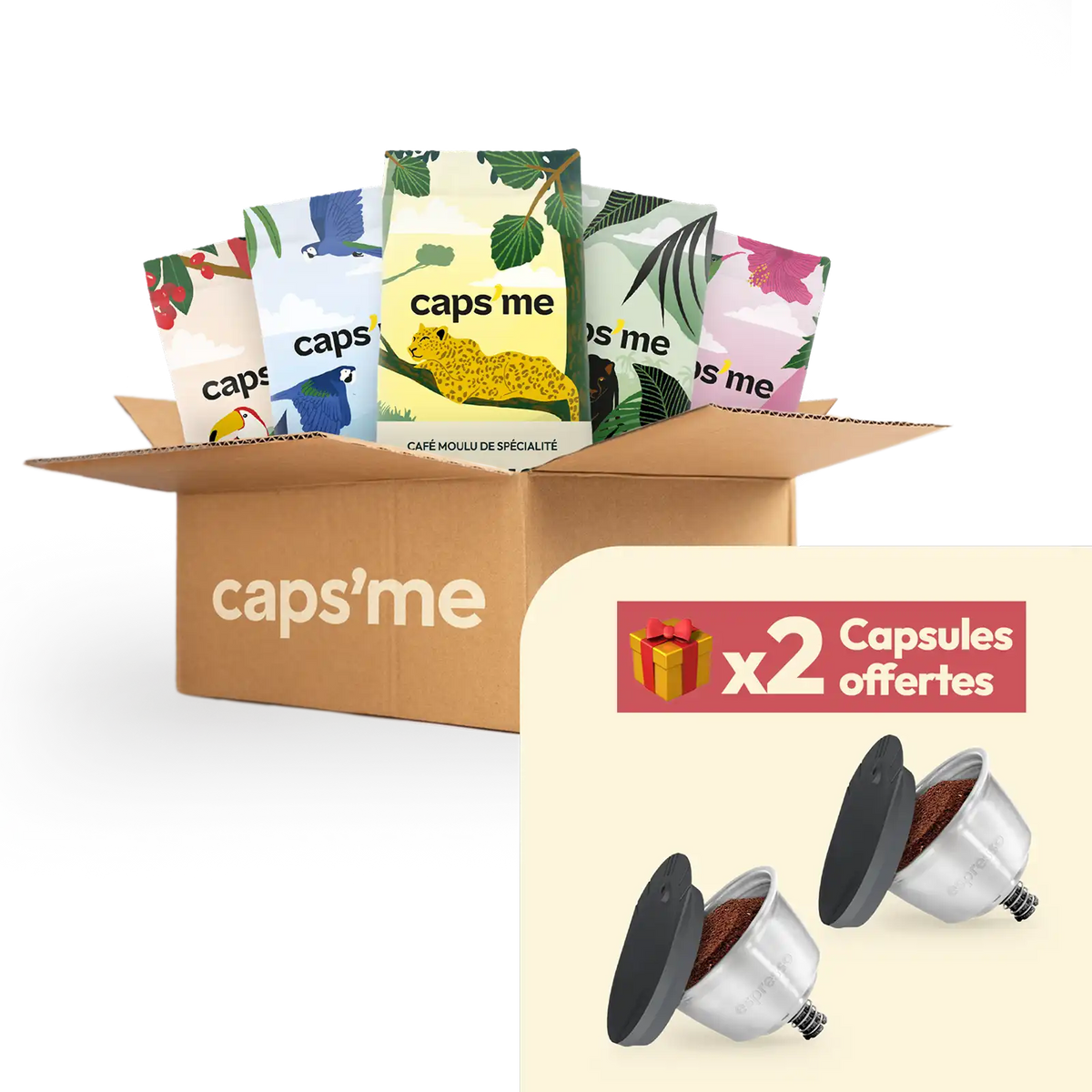 Coffee offer with free gift compatible with Nescafé® Dolce Gusto®*