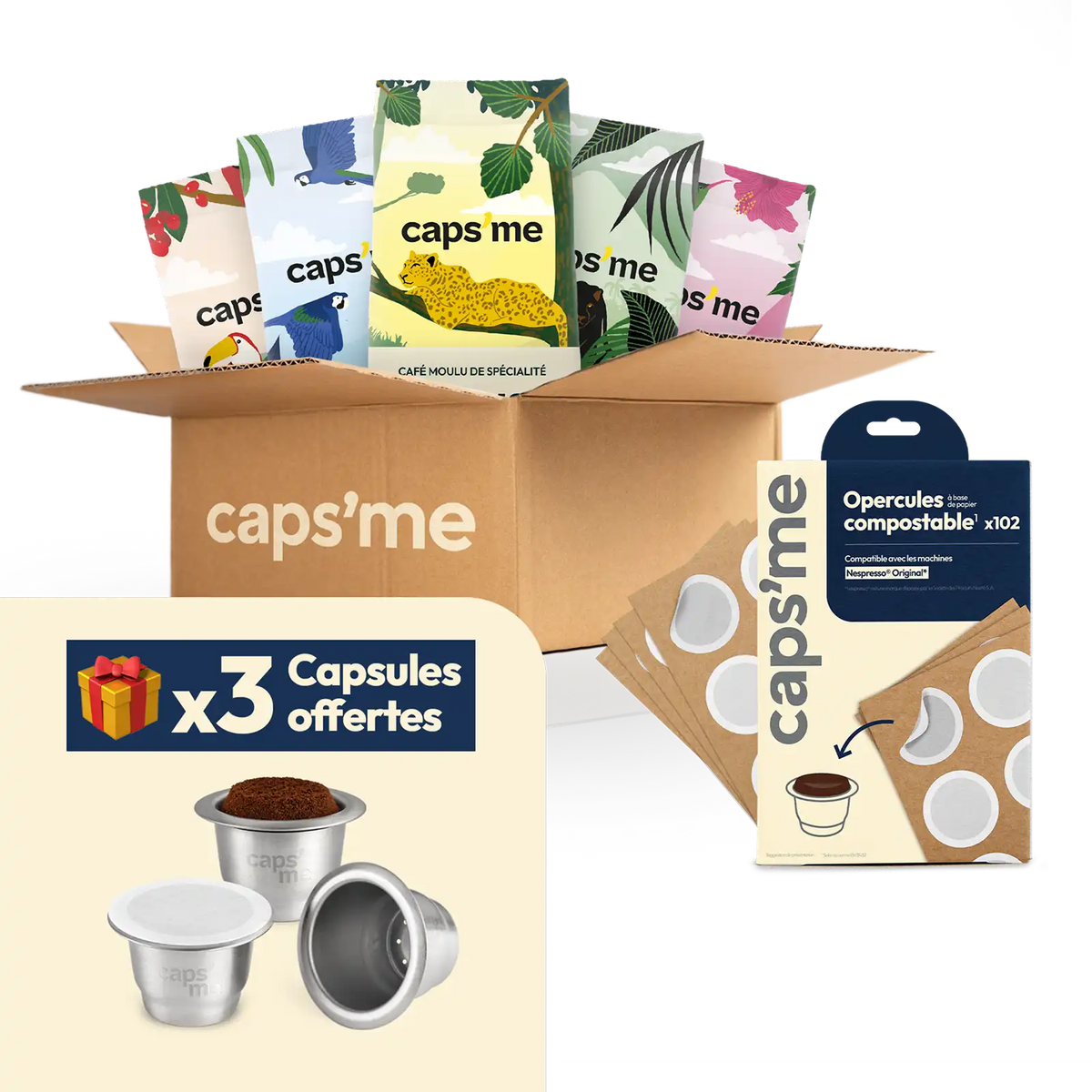 Recharges Caps'me compatibles Nespresso® Original*
