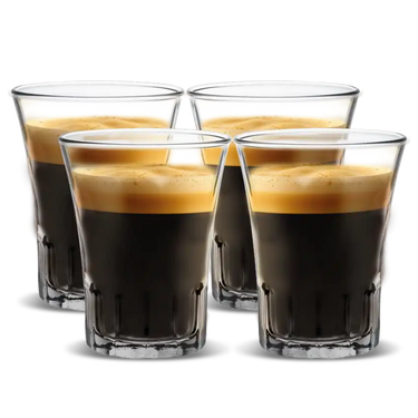 4 glasses of coffee